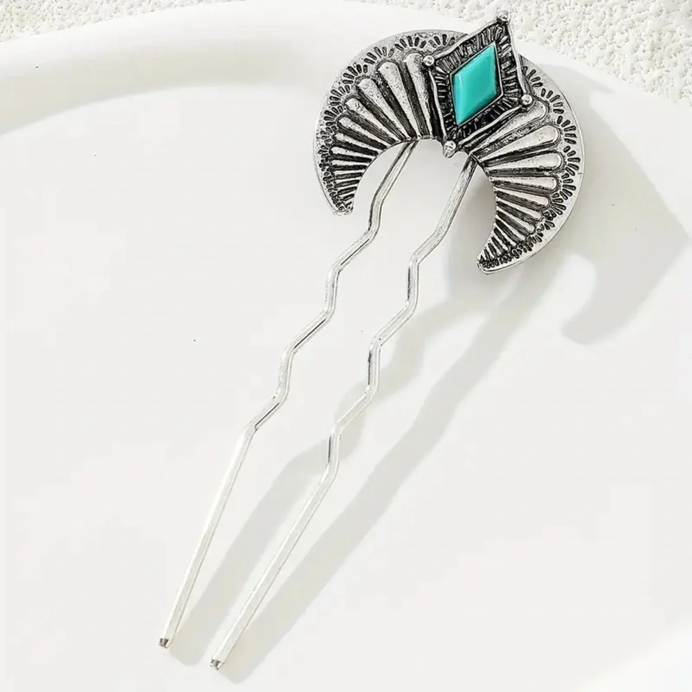 New🌟Free People-Townes-Gold and Brown stone Hair Pin